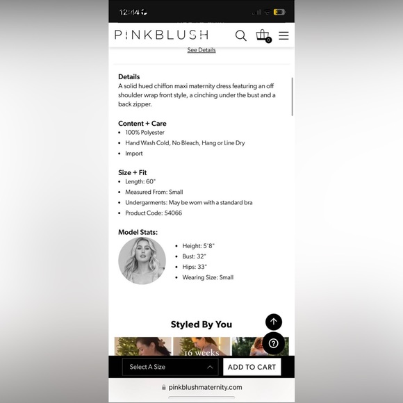 PinkBlush Maternity Dress - Picture 8 of 8